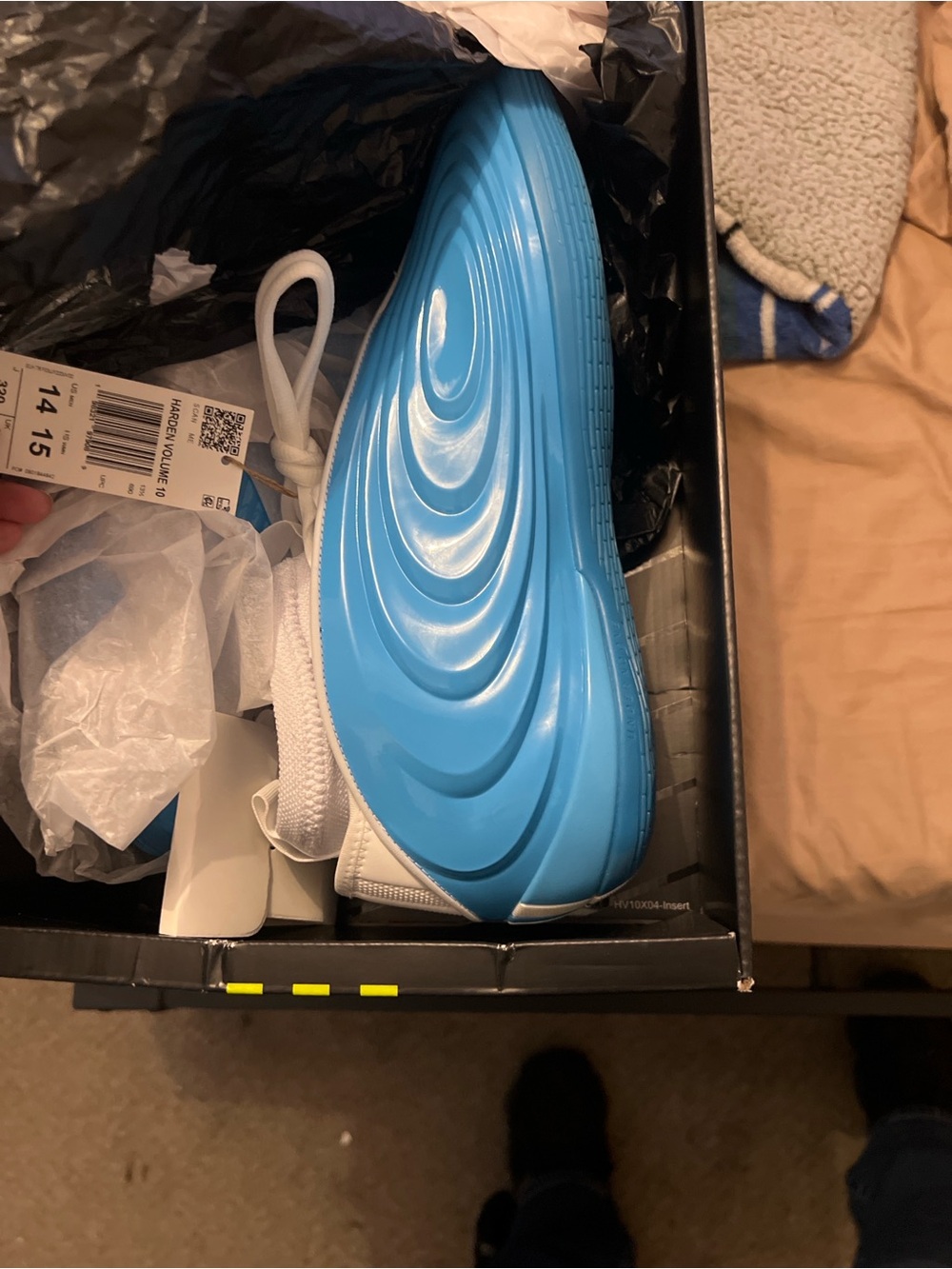 adidas Men’s Blue and White basketball Shoe